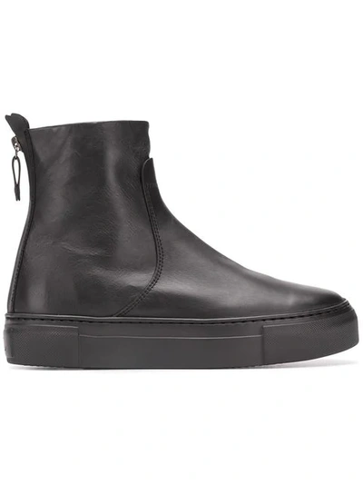 Shop Agl Attilio Giusti Leombruni Flat Ankle Boots In Black