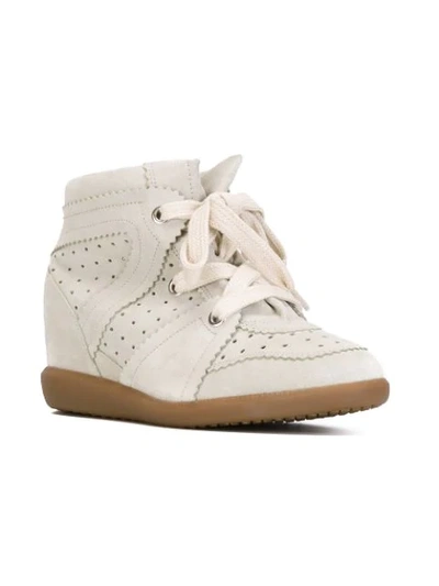 Shop Isabel Marant Étoile Bobby Sneakers In Chalk