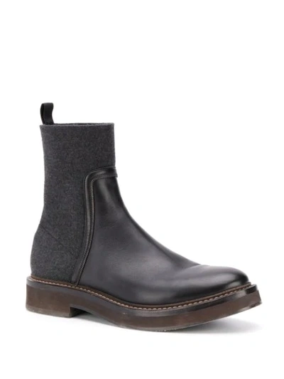 Shop Brunello Cucinelli Ankle Boots In Black