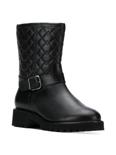 Shop Hogl Quilted Mid-calf Boots In 0100 Black