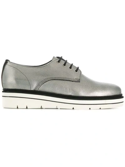 Shop Tommy Hilfiger Oxford Style Sneakers In Metallic