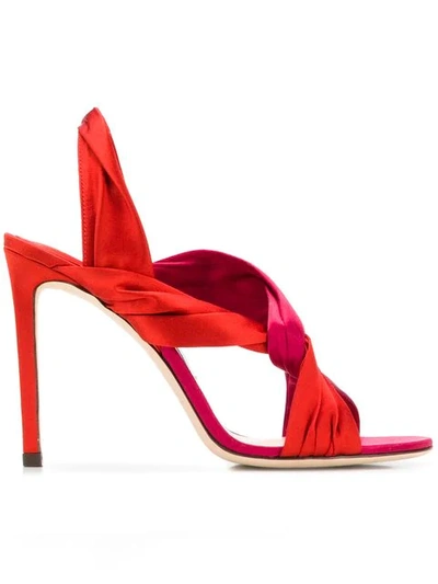 Shop Jimmy Choo Lalia 100 Sandals In Red