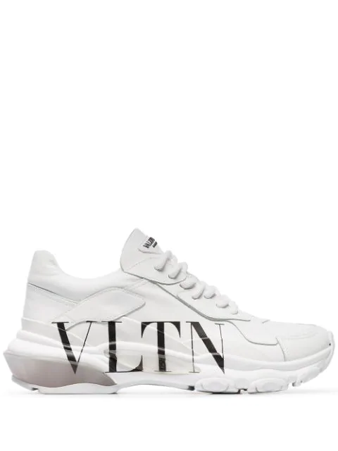 Valentino Garavani Garavani Bounce Low Top Leather Sneakers In White |  ModeSens