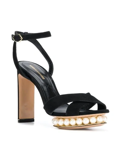 Shop Nicholas Kirkwood Casati Pearl Platform Sandals In Black