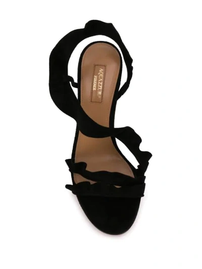 Shop Aquazzura Sue High Heel Sandal In Black