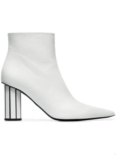 Shop Proenza Schouler Facet Heel Ankle Boot In White