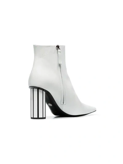 Shop Proenza Schouler Facet Heel Ankle Boot In White
