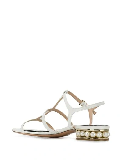 Shop Nicholas Kirkwood Casati Strap Sandals In White