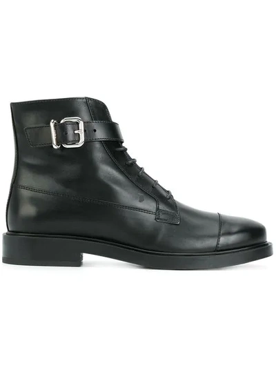 Shop Tod's Ботинки На Шнуровке In Black