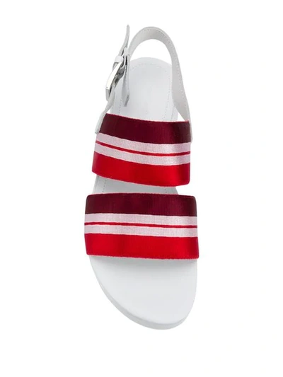Shop Kennel & Schmenger Flatform Sandals In Red
