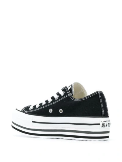 Shop Converse Sneakers Mit Plateau - Schwarz In Black