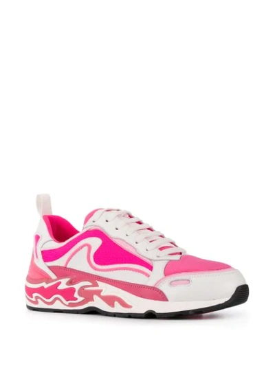 Shop Sandro Flame Sneakers In Pink