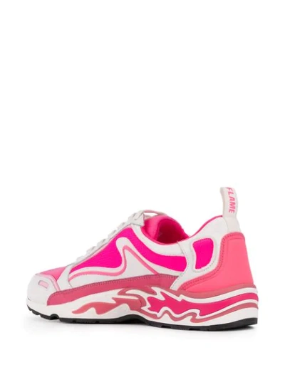 Shop Sandro Flame Sneakers In Pink