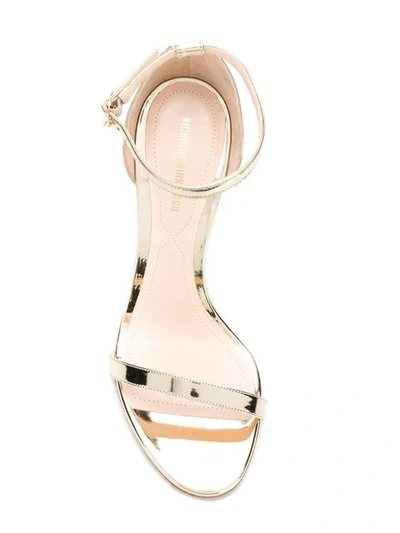 Shop Nicholas Kirkwood Mira Pearl Sandals In Metallic