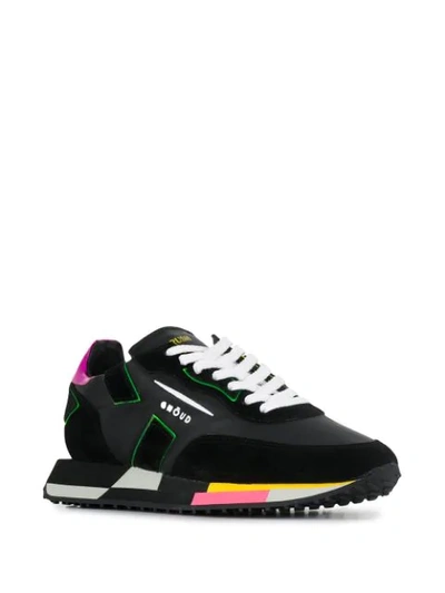 Shop Ghoud Panelled Lace-up Sneakers In Black