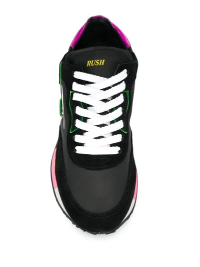 Shop Ghoud Panelled Lace-up Sneakers In Black