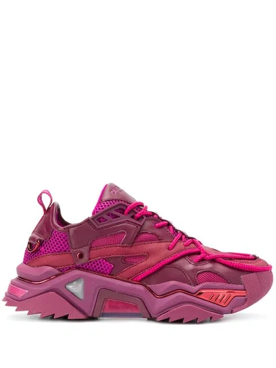 Calvin Klein 205w39nyc Strike 205 Leather Sneakers In Pink | ModeSens