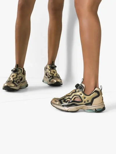 Shop Reebok 'fury Millennium' Sneakers In Metallic