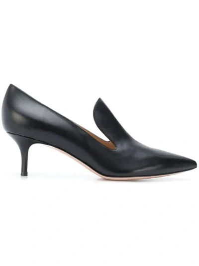 Shop Gianvito Rossi Classic Pointed Pumps In Black
