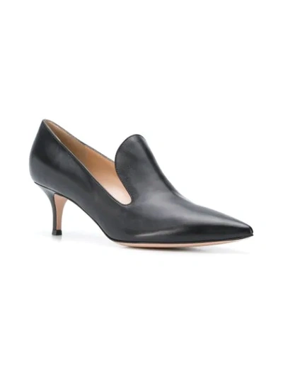 Shop Gianvito Rossi Classic Pointed Pumps In Black