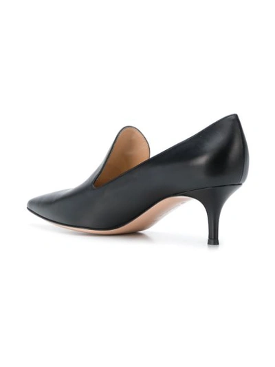 Shop Gianvito Rossi Classic Pointed Pumps In Black