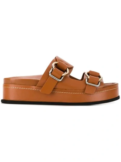 Shop 3.1 Phillip Lim / フィリップ リム Freida Platform Sandals In Brown