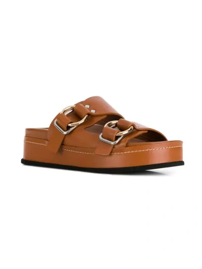 Shop 3.1 Phillip Lim / フィリップ リム Freida Platform Sandals In Brown