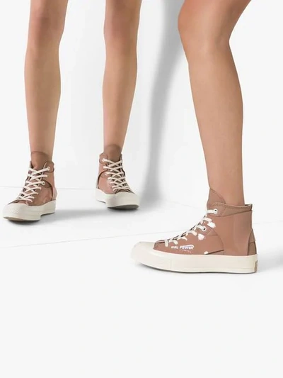 Shop Converse X Feng Chen Wang Chuck 70 High-top Sneakers In Brown