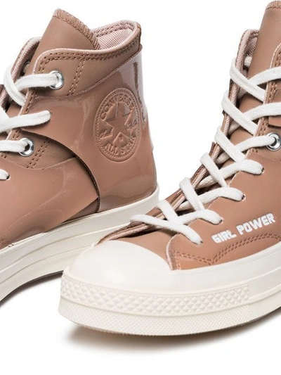 Shop Converse X Feng Chen Wang Chuck 70 High-top Sneakers In Brown