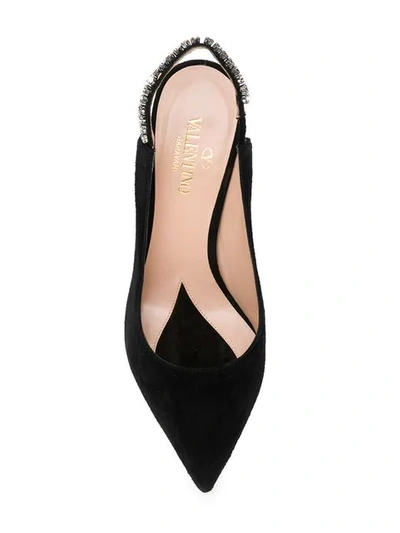 Shop Valentino Garavani Slingback Pumps In Black