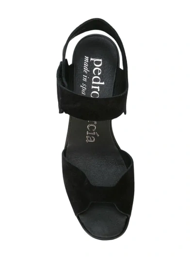 Shop Pedro Garcia Fahr Wedged Sandals In Black