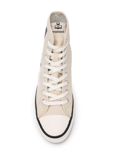 Shop Isabel Marant Logo Hi In Neutrals