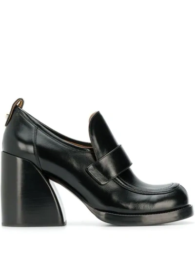 Shop Chloé Wave 90 Pumps In Black