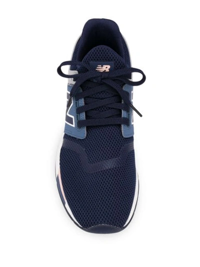 Shop New Balance Mesh Low Panel Sneaker In Blue