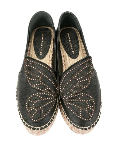 Shop Sophia Webster Butterfly Wing Espadrilles - Black