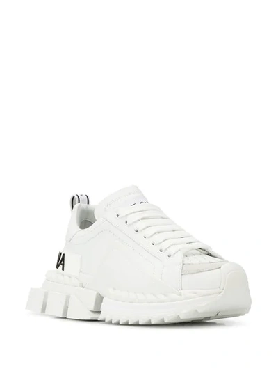 Shop Dolce & Gabbana Super Queen Sneakers In White