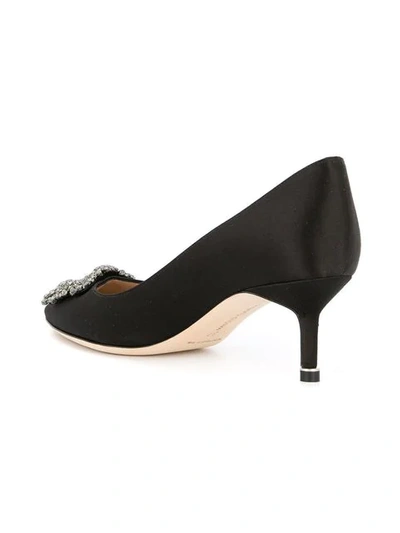 Shop Manolo Blahnik Hangisi 50 Pumps In Black