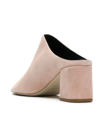 Shop Rebecca Minkoff Selene Open Toe Mules In Neutrals