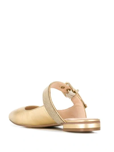 Shop Steffen Schraut Low-heel Mules In Gold