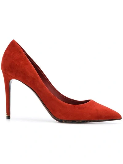 Shop Dolce & Gabbana Classic Pointed Pumps In Red