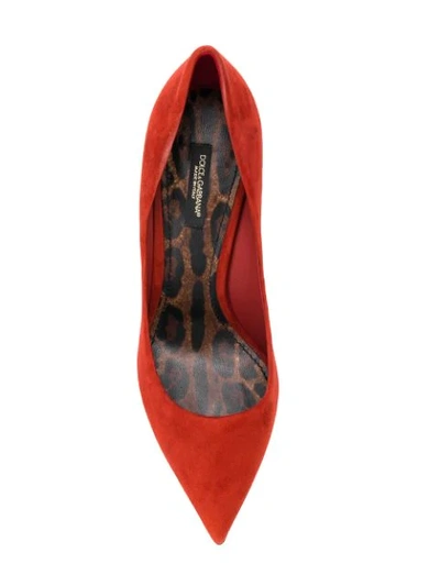 Shop Dolce & Gabbana Classic Pointed Pumps In Red