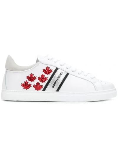 Shop Dsquared2 Sneakers Mit Logo In White