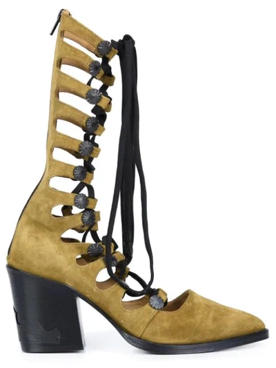 Shop Toga Gladiator Boots In Green