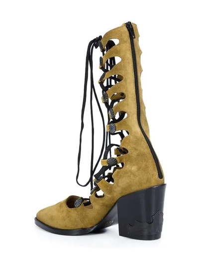 Shop Toga Gladiator Boots In Green