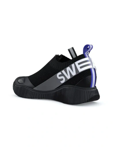 Shop Swear Crosby Knit Sneakers In Black