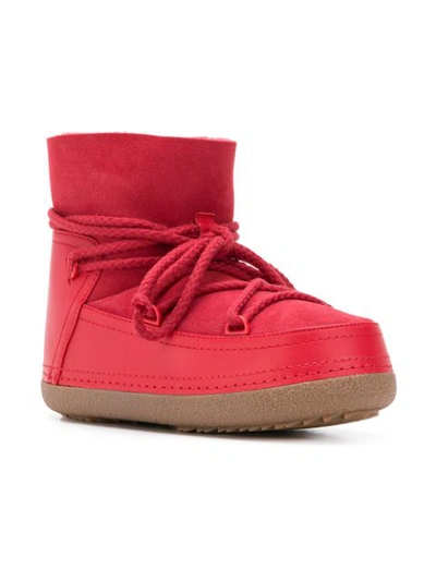 Shop Inari Classic Low Snow Boots In Red