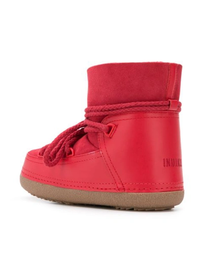 Shop Inari Classic Low Snow Boots In Red