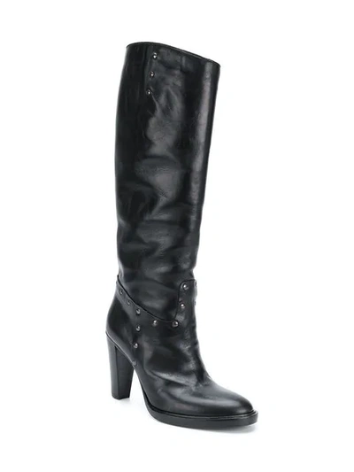 knee-high heeled boots