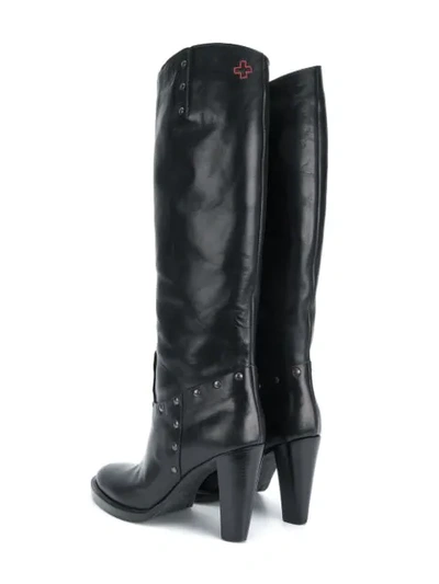 knee-high heeled boots