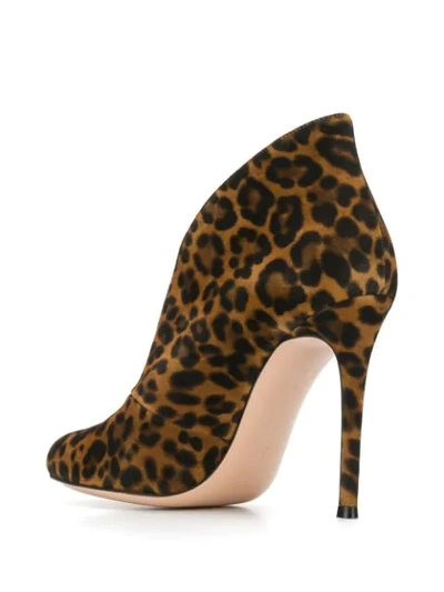 Shop Gianvito Rossi Leopard Pattern Boots In Brown